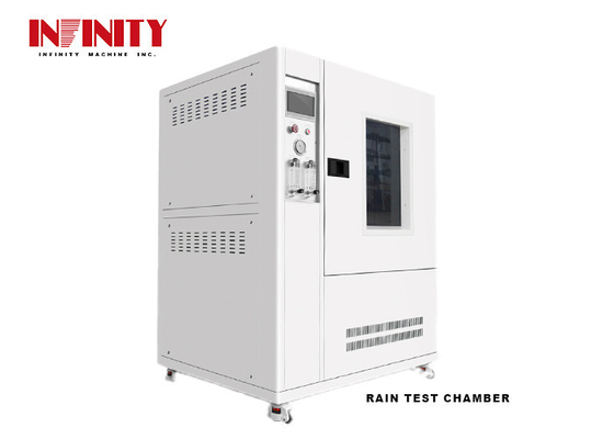 7 inç dokunmatik ekran yağmur testi odası PLC kontrolü IPX1~4 Su geçirmez sınıf testi