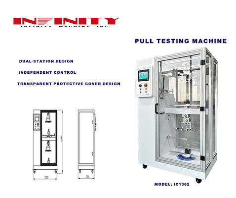 Küçük Elektronik Ürünler için 2 yuva tel 45° Konik Çekim Test Makinesi