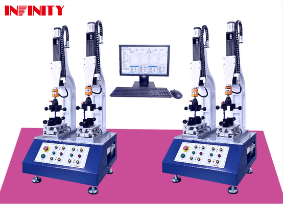 Bağlantı Ekleme ve Çıkarma Gücü Test Makinesi 2 yuva ile Çift İstasyon Bağlantı ve Çekme Gücü Test