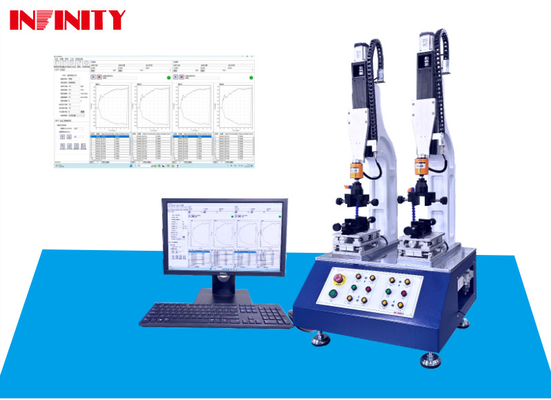 Çift İstasyon Ekleme Çekim Gücü Testörü Hız Aralığı 0.1-1200mm/Min