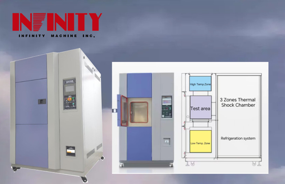 50Hz Hızlı Soğutma için Sıcak ve Soğuk Etki Deneme Odası İç Kutusu Boyutu 500x400x400mm