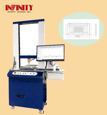 Malzemeler için itme ve çekme test makinesi 1167x700x1770mm Ev sahibi boyutu 500Kg kuvvet değeri sensörü kapasitesi