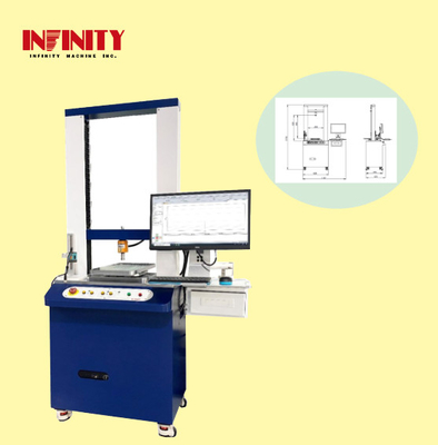 Malzemeler için itme ve çekme test makinesi 1167x700x1770mm Ev sahibi boyutu 500Kg kuvvet değeri sensörü kapasitesi