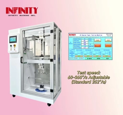 Test Hızı 60-360°/s Tel 45° Konik Çekim Test Makinesi Tel İletişim Fonksiyonu ile