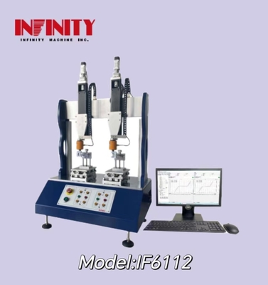 Çifte istasyonlu salınım kuvveti test makinesi ±0.3% kuvvet değeri doğruluğu ve 0.1-1200mm/min test hızı ile