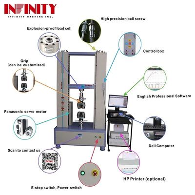 100Kn 200Kn 300Kn Evrensel Çekici Test Makinesi