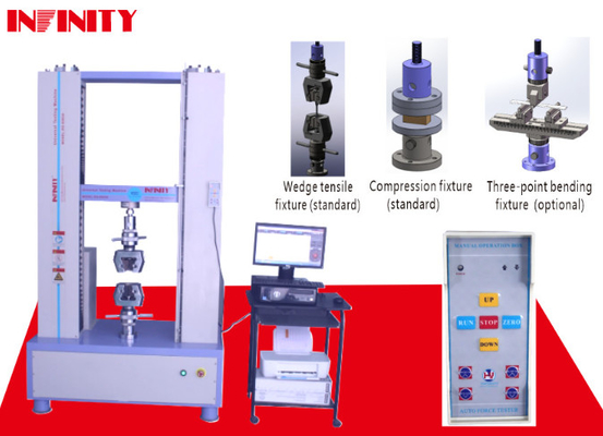 Yüksek hassasiyetli evrensel germe test makinesi top vida iletim çubuğu yapıştırıcı bant servolu kontrol