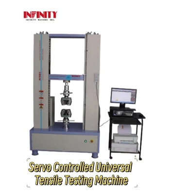 İspanyol ve Portekiz toptancıları için Servo Kontrollü Evrensel Tensile Test Makinesi 650mm Vuruş