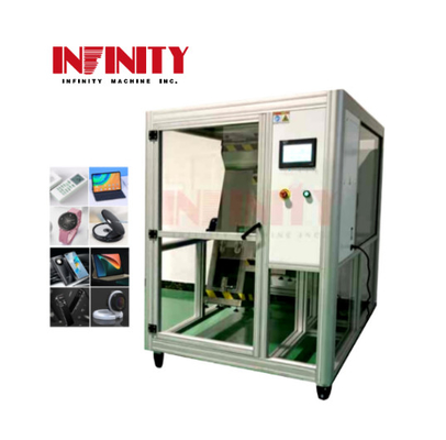 IEC 60068-2-32 Dokunmatik Panel Kontrolü AC220V 50Hz 5A ile yuvarlanma damlası testi için yuvarlanma testi