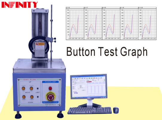 Kauçuk Anahtar Gücü Test Klavye Düğme Deneyici 5kgf Kapasiteli Anahtar / Değiştirme Gücü Testi
