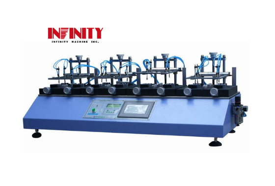Pnömatik anahtar ömrü test makinesi 4 istasyon Düğme Dayanıklılık Klavye Çarpım Tester Hava Silindir Çarpım Pnömatik IEC60068-2-68