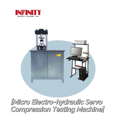 Gerçek Zamanlı Test İzleme Mikro Elektro Hidrolik Servo Sıkıştırma Test Makinesi