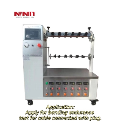 IEC884 Standart Kablo Eğimi Dayanıklılık Testi için Plug Bending Test Makinesi