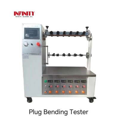 IEC884 Standart Kablo Eğimi Dayanıklılık Testi için Plug Bending Test Makinesi