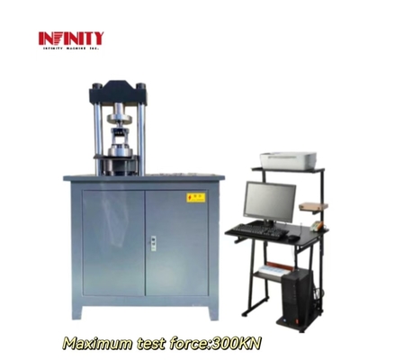Yüksek hassasiyetli test kuvveti ölçüm aralığı 4%-100%FS KN Servo sıkıştırma test makinesi