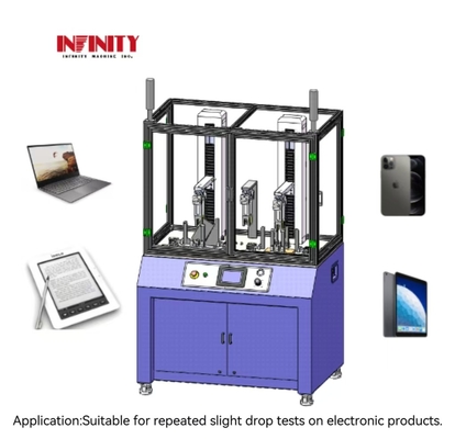 Elektronik ürünler için tekrarlanabilir hafif düşme test makinesi 6 taraflı ve 4 köşeli düşme testi