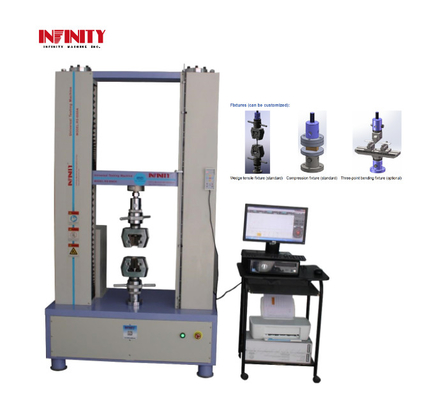 Kapalı döngü kontrol yazılımı 100KN Servo Control Universal Tensile Test Makinesi