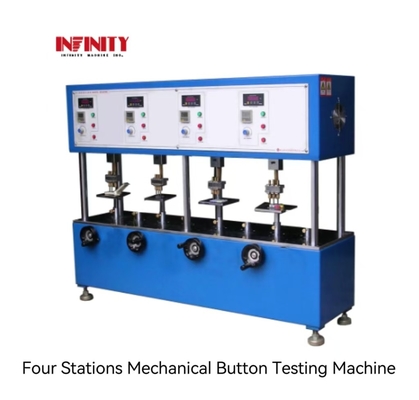 Dört İstasyonlu Mekanik Düğme Test Makinesi