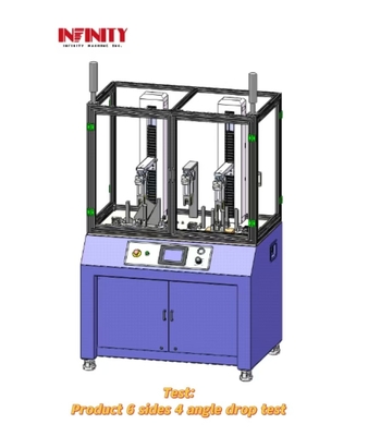 Elektronik Ürünler 6 Yan ve 4 Köşede Serbest Düşme Tekrarlanan Hafif Düşme Test Makinesi