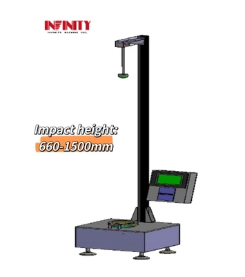 Plastik film için 7 inç HMI LCD dokunmatik ekran düşen Dart Impact Test Makinesi