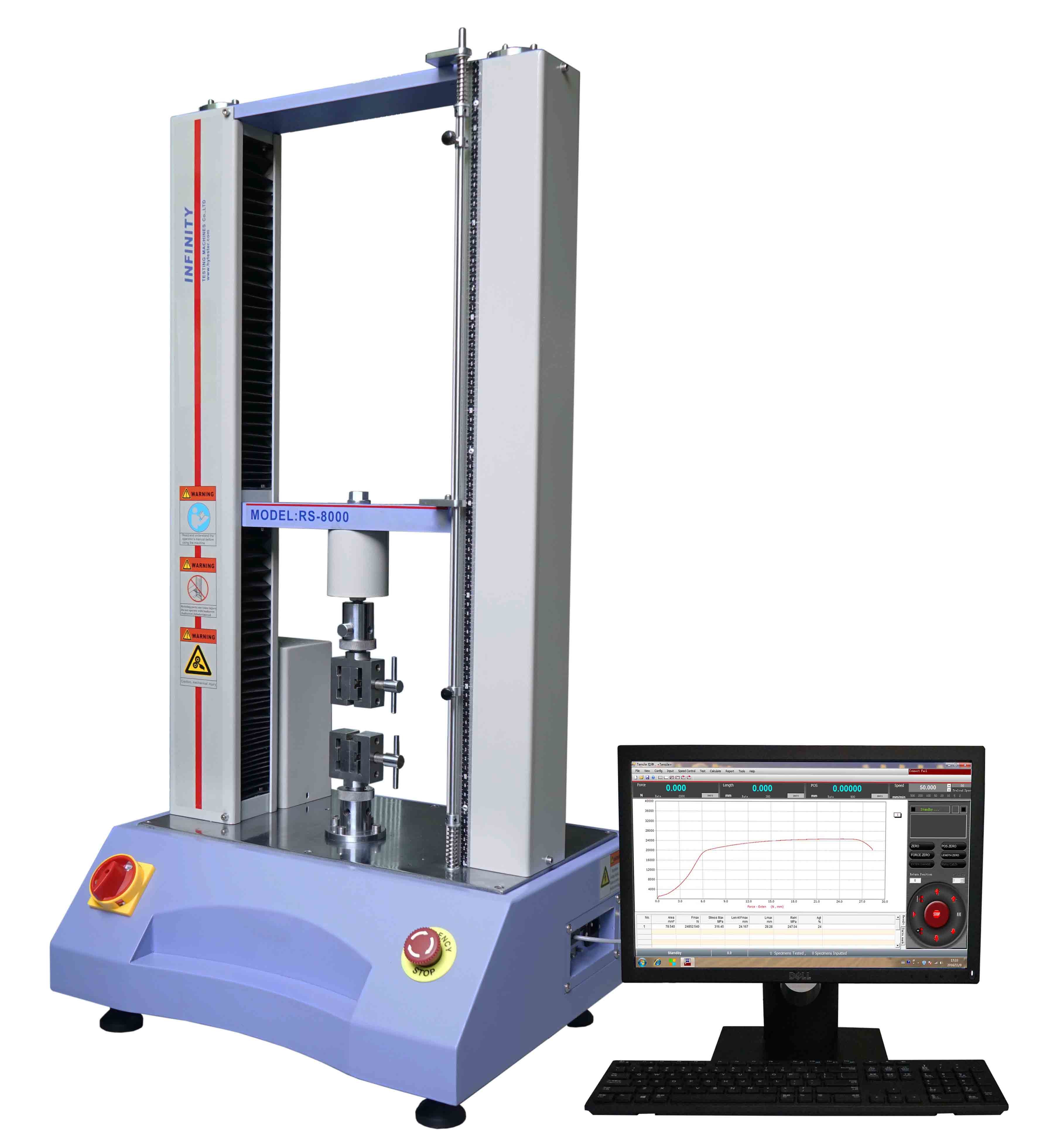 Masaüstü Üniversal Test Makinası Kapasite 5kN ASTM / ISO Servo Kontrol