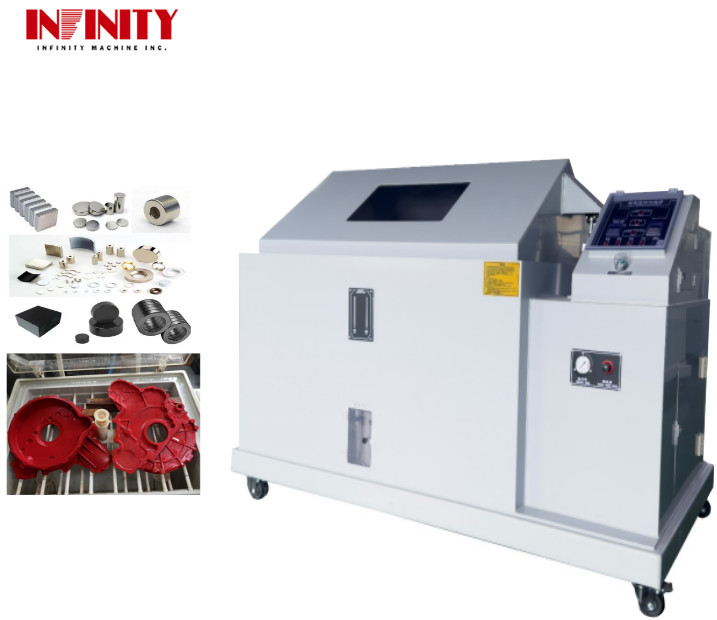 Otomotiv Parçaları Tuz Püskürtme Çevresel Test Kabini Sıcaklık Aralığı RT+5℃-70℃