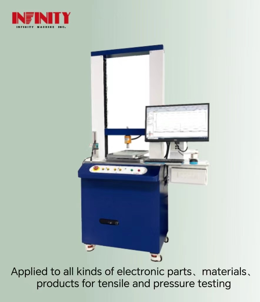 IF3231 0-600 mm test yolculuğu ve 185 kg makine ağırlığı için itme ve çekme test makinesi
