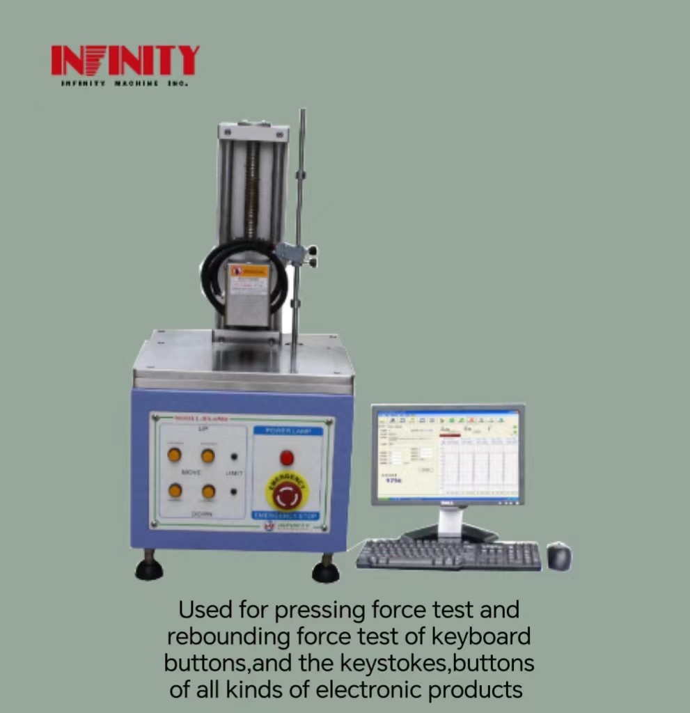 AC Servo Motor Servo Kontrol Tuş basıncı testi ve Tuş basıncı birimi değiştirilebilir Kgf