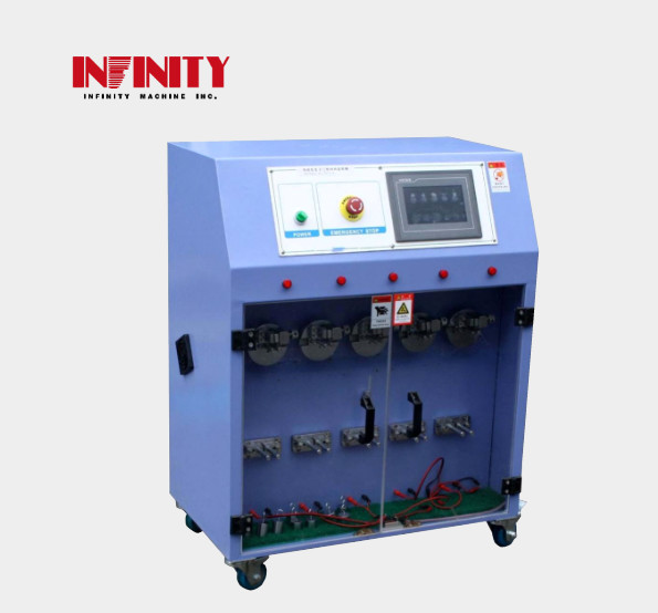 AC220V 50Hz 10A Motor hızlandırma ve yavaşlama süresi için beş istasyonlu tel çekme test makinesi 45ms