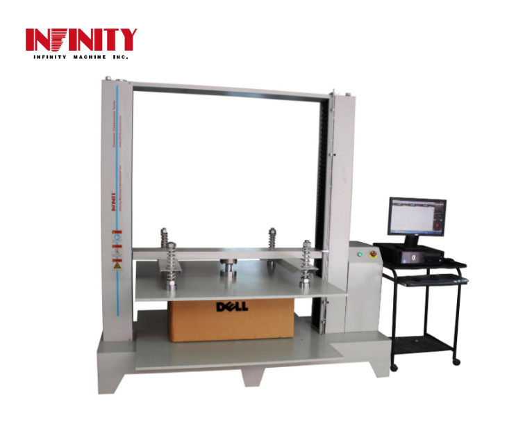Paket sıkıştırma dayanıklılığı test makinesi sıkıştırma yığma testi için