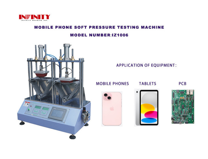 Cep Telefonları ve Tabletler Sıkıştırma Test Makinesi Yumuşak Basınç Test Makinesi