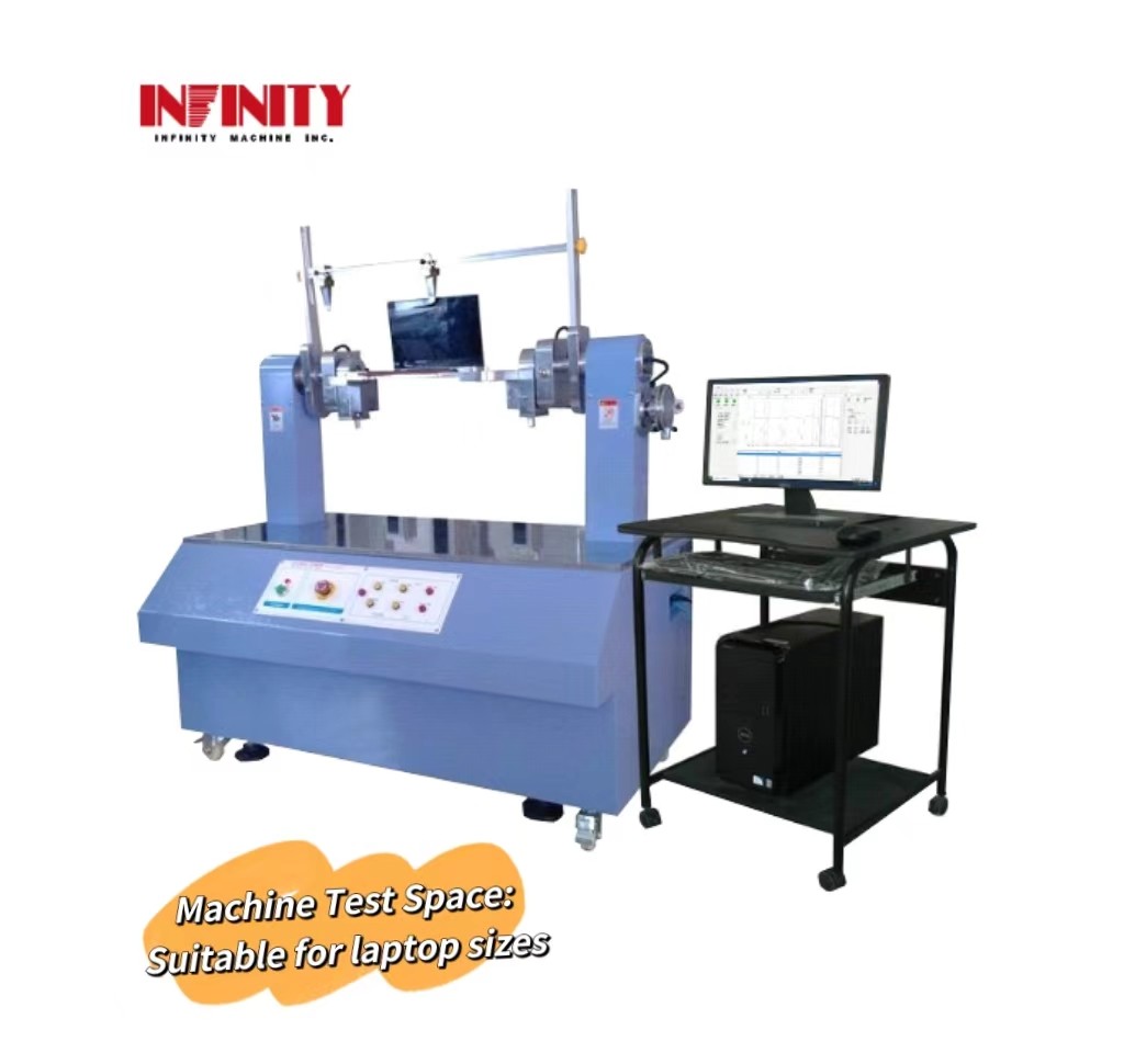 Yüksek hassasiyetli 360° Otomatik Spindle Test Makinesi dizüstü bilgisayar boyutları için uygundur