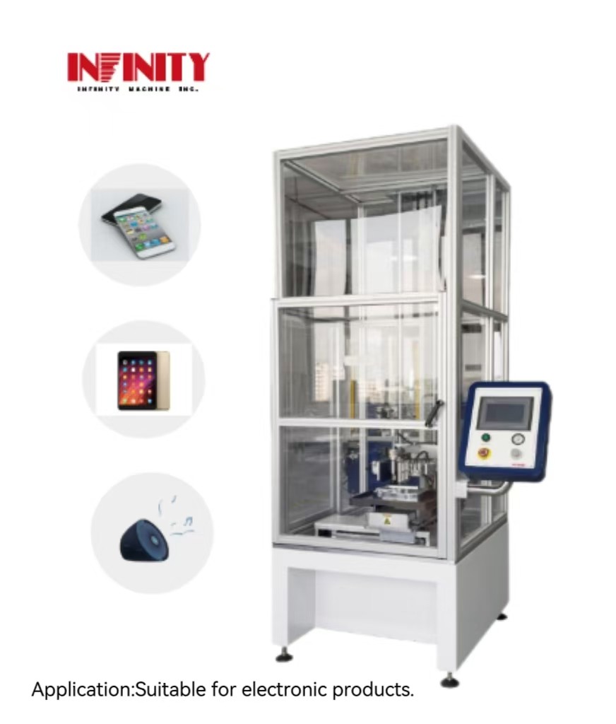 Elektronik ürünler için PLC Üç Eksenli Otomatik Düşük Topu Etki Deneme Makinesi