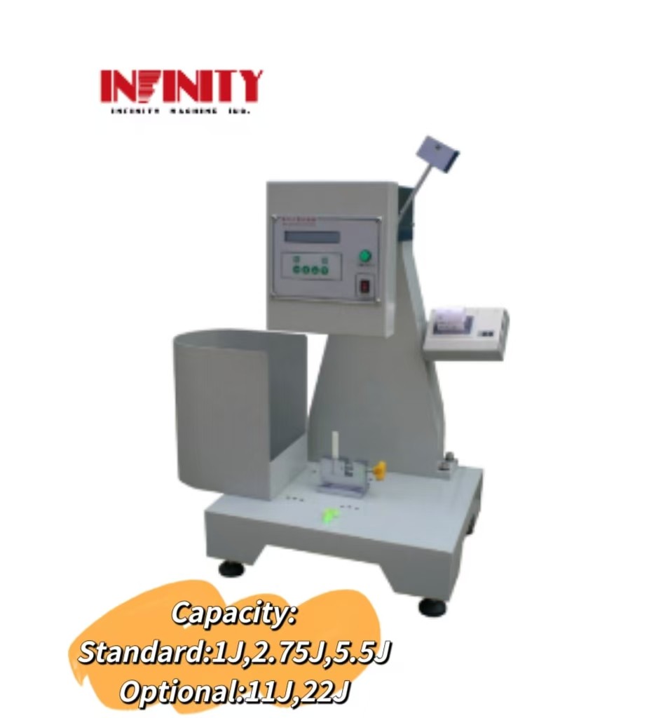 Düktil malzemelerin çarpma direnci testi için IZOD Dijital Çarpışma Test Makinesi