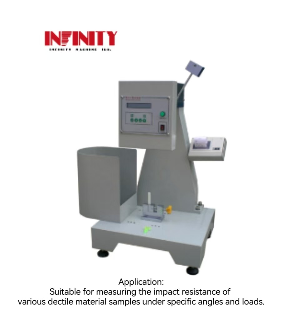 ISO 180 Standart 11J 22J IZOD Düktil malzemeler için Dijital Etki Deneme Makinesi