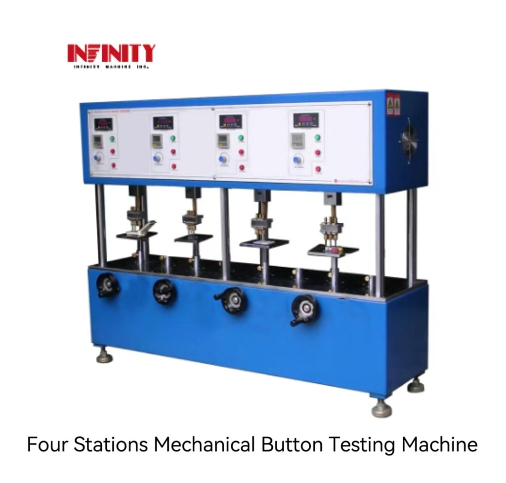 Dört İstasyonlu Mekanik Düğme Test Makinesi