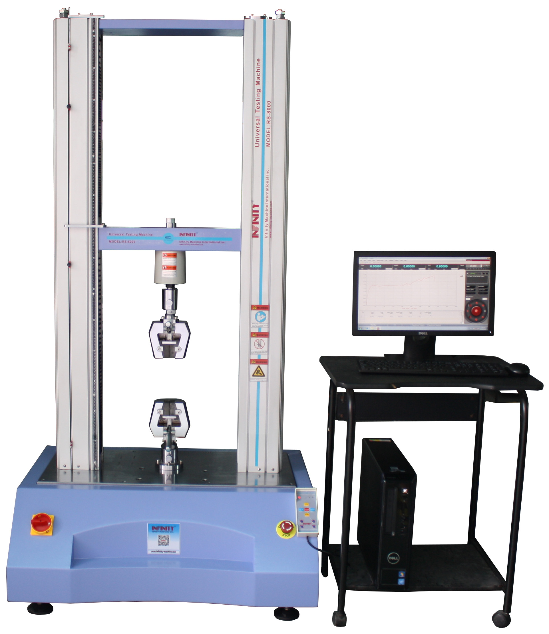Lab Metal / Çelik Tel Testi için 10KN Servo Kontrol Elektronik Üniversal Test Makinesi