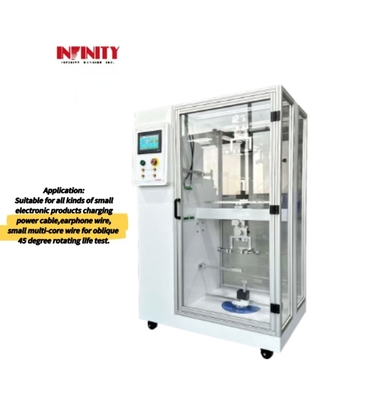Küçük Elektronik Ürünler Döner Yaşam Deneme Tel 45° Konik Çekme Test Makinesi